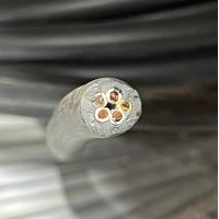 Кабель силовой 5х2.5 кв.мм медный с ПВХ изоляцией негорючий с низким дымо - газовыделением (Кабэкс)