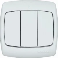 Выключатель 3-кл. СП Рондо 10А IP20 бел. SchE ВС05У-321 VS05U-321-BI