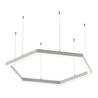Комплектация Hex-Type-5050-04-63-WW: Профиль LS 5050, Лента 4x DSG 2835 WW 280L-V24-IP33, 700LED, 26W/m, LUX, подвесы. Без блока питания. Hex-Type-5050-04-63-WW DesignLed 004919