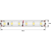 Лента светодиодная LUX, 3528, 120 LED/м, 9,6 Вт/м, 24В, IP65, Теплый белый (2700K) DSG3120-24-WW-65 DesignLed 001890