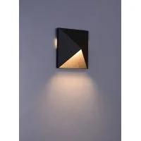 Настенный светильник KONVERT-SQ, Черный, 9Вт, 3000K, IP54, LWA0039A-BL-WW LW-A0039A-BL-WW DesignLed 002791