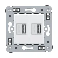 USB зарядное устройство в стену, "Avanti", "Белое облако"