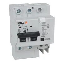 АВДТ с защитой от сверхтоков АД12-23C6-АC-УХЛ4 (2P, C6, 100mA) 4,5кА-КЭАЗ