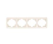 Мадрид Рамка 4-местная горизонтальная бежевая EKF