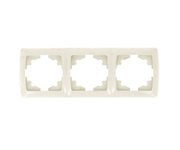 Мадрид Рамка 3-местная горизонтальная бежевая EKF
