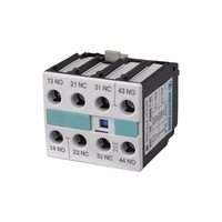 3RH1921-1FA22, 2НО+2НЗ, для контакторов типоразмеров S0…S12, фронтальный, винтовые клеммы, I