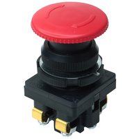 КЕ-201 У2 исп.2, красный, 1з+1р, гриб с фиксацией, IP54, 10А, 660В, выключатель кнопочный (ЭТ)