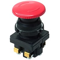 КЕ-131 У3 исп.3, красный, 2р, гриб с фиксацией, IP40, 10А, 660В, выключатель кнопочный (ЭТ)