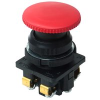 КЕ-021 У3 исп.2, красный, 1з+1р, гриб без фиксации, IP40, 10А, 660В, выключатель кнопочный (ЭТ)
