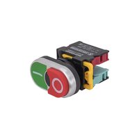 ВК22-EB8425-65У1, сдвоенный, зелёный/красный, 1НО+1НЗ, с символами 