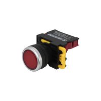 ВК22-EW3462-65У1, красный, 1НЗ, цилиндр, с подсветкой 220В, d22мм, IP65  (ЭТ)