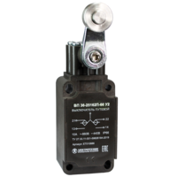 ВП 36-2516П-66 У2 (XCKS533H29),рычаг со стальн.роликом,1з+1р,полумгнов.,30х60мм,б/сальн.,3А,IP66 (ЭТ