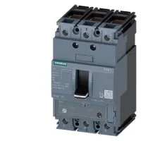 ВЫКЛЮЧАТЕЛЬ В ЛИТОМ КОРПУСЕ 3VA1 IEC ТИПОРАЗМЕР 160 КЛАСС ОТКЛ. СПОСОБНОСТИ  N ICU=25KA @ 415 В 3-ПОЛЮС., ЗАЩИТА ЛИНИИ TM240,  ATAM, IN=160A ЗАЩИТА ОТ ПЕРЕГРУЗКИ IR=112A ...160A ЗАЩИТА ОТ ТОКА КЗ II=5...10 X IN ПРИСОЕДИНЕНИЕ КАБЕЛЕМ