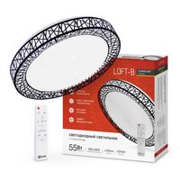 Светильник светодиодный COMFORT Loft-B 55Вт 230В 3000-6500К 4400лм 400х100мм с пультом ДУ IN HOME 4690612034775