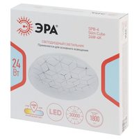 Светильник светодиодный SPB-6 Slim Cube 24W-4K 24Вт 4000К IP20 1800лм без ДУ Эра Б0071117