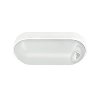 Светильник светодиодный WP 15 C 12W OP 840 W10L22 WH MDM 220х106х60мм 12Вт 4000К IP65 ЖКХ овал. пылевлагозащ. с датчиком движения бел. Русский Свет 15071524500
