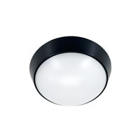 Светильник светодиодный WP 15 C 12W OP 840 D220 BK 220х80мм 12Вт 4000К IP65 ЖКХ круглый пылевлагозащ. черн. Русский Свет 15071524497