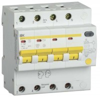 Выключатель автоматический дифференциального тока селективный 4п 32А 300мА тип AC АД12S ИЭК