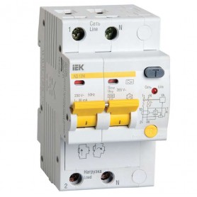 Выключатель автоматический дифференциального тока 2п C 20А 30мА тип A 4.5кА АД-12М 3.5мод. ИЭК
