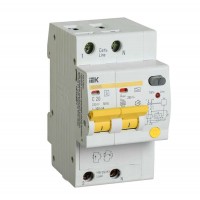 Выключатель автоматический дифференциального тока селективный 2п 20А 300мА тип A АД12MS ИЭК