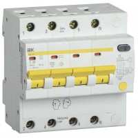 Выключатель автоматический дифференциального тока селективный 4п 32А 100мА тип AC АД12S ИЭК