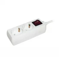 Удлинитель 2х5м с заземл. 16А IP20 У02К с выкл. 2P+PE IEK WYP10-16-02-05-ZK-N