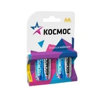 Элемент питания алкалиновый LR LR6 BP-4 (блист.4шт) Космос