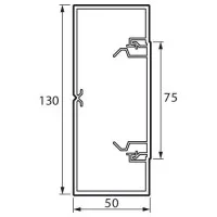 Кабель-канал 130х50 L2000 пластик METRA Leg