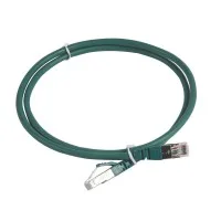 Патч-корд LCS RJ45 S/FTP кат.6А 1м зел. Leg
