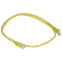 Патч-корд U/UTP LSZH кат.6a 1м жел. (шт) Leg