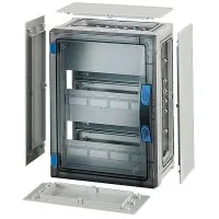 Корпус пластиковый 186х276х186 N+PE ручное запирание сер. с прозр. дверью FP 1217 HENSEL