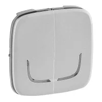 Панель лицевая Valena Allure MyHome Play Zigbee для выкл.-радиоприемника 2-канального алюм. Leg