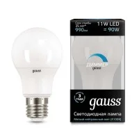 Лампа светодиодная Led A60-dim E27 11Вт 4100К диммируемая Gauss