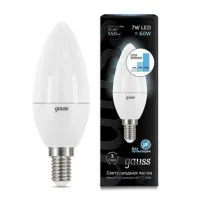 Лампа светодиодная LED Candle 7Вт E14 4100К step dimmable (диммир.) Gauss