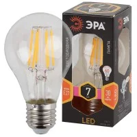 Лампа светодиодная F-LED А60-7w-827-E27 ЭРА