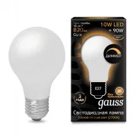 Лампа светодиодная Filament A60 E27 10Вт 2700К OPAL диммир GAUSS