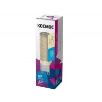 Лампа светодиодная LED 9Вт 220В G9 3000К КОСМОС