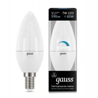 Лампа светодиодная Led Candle-dim E14 7Вт 4100К диммируемая Gauss