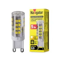 Лампа светодиодная 71 266 NLL-P-G9-5-230-3K 5Вт капсульная 3000К тепл. бел. G9 400лм 230В Navigator