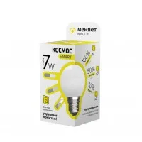 Лампа светодиодная LED GL45 7Вт 220В E27 3000К 3 уровня яркости Космос Smart
