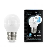 Лампа светодиодная LED Globe 7Вт E27 4100К step dimmable (диммир.) Gauss