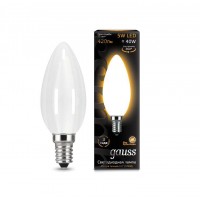 Лампа светодиодная Filament Свеча E14 5Вт 2700К OPAL Guass