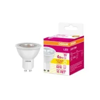Лампа светодиодная LSPAR165036 4W/830 4Вт 3000К тепл. бел. GU10 370лм 230В FS1 OSRAM