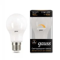 Лампа светодиодная Led A60-dim E27 11Вт 3000К диммируемая Gauss