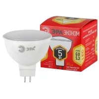 Лампа светодиодная LED smd MR16-5w-827-GU5.3 ECO ЭРА