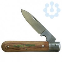 Нож для резки кабеля с деревянной рукояткой HAUPA