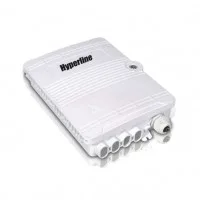 Бокс FO-WBI-8A-GY оптич. настен. 8 портов (SC duplex LC) без пигтейл. и проходн. адаптеров IP65 (213х163х47мм) сер. Hyperline