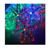 Электрогирлянда декоративная Снежинки 4.4м 30LED IP20 мультиколор Космос