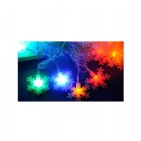 Электрогирлянда светодиодная «Снежинки-3» ULD-S0700-050/DTA MULTI IP20 SNOWFLAKES-3 с контроллером 50LED (дл.7м)