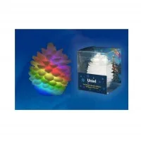 Электрогирлянда светодиодная «Шишка» ULD-F004 RGB PINE CONE на батарейке 6.5х8см Uniel